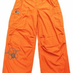 Bewild Ghast Cargo Drawstring Pants (Orange/Charcoal)
