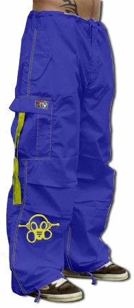 Bewild Ghast Cargo Drawstring Pants (Royal / Yellow)