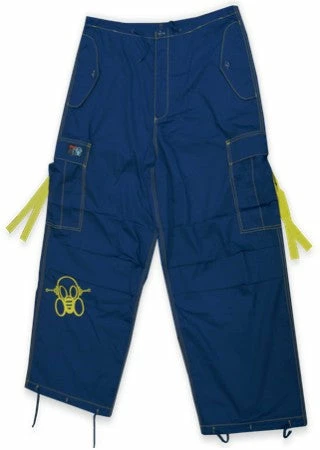 Bewild Ghast Cargo Drawstring Pants (Royal / Yellow) 7 Bewild Ghast Cargo Drawstring Pants (Royal / Yellow)