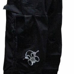 Bewild Ghast Cargo Drawstring Raver Pants (Black)