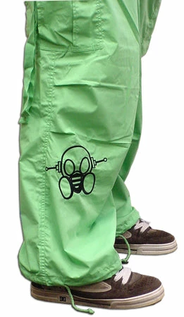 Bewild Ghast Cargo Drawstring Raver Pants (Lime) 5 Bewild Ghast Cargo Drawstring Raver Pants (Lime)