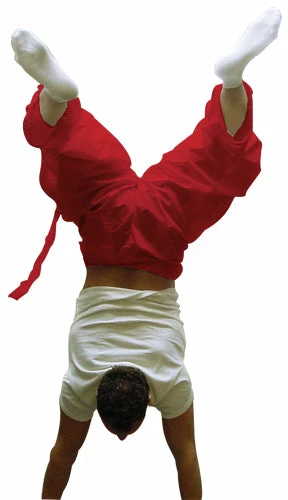 Bewild Ghast Cargo Drawstring Raver Pants (Red) 4 Bewild Ghast Cargo Drawstring Raver Pants (Red)