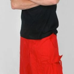 Bewild Ghast Cargo Drawstring Raver Pants (Red) 14 Bewild Ghast Cargo Drawstring Raver Pants (Red)