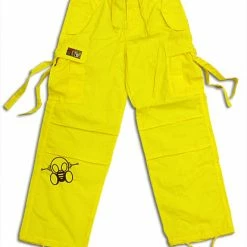 Bewild Ghast Cargo Drawstring Raver Pants (Yellow)