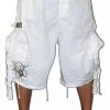 Bewild Ghast Cargo Shorts (White)