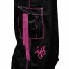 Bewild Ghast Contrast Stitch Cargo Dance Pants (Black / Pink)