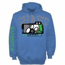 Bewild Ghast Apparel Ghast Four Star Death Mask Hoodie (Baby Blue)