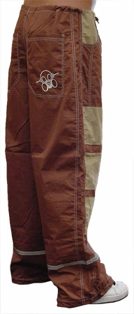 Bewild Ghast Hi-Tech Contrast Pants (Brown/Tan)