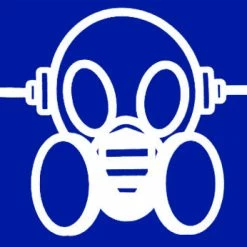 Bewild Ghast Striped Mask T-Shirt (Blue)