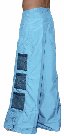 Bewild Ghast Wide Bottom Raver Pants (Light Blue)
