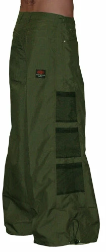 Bewild Ghast Wide Bottom Raver Pants (Olive Green)