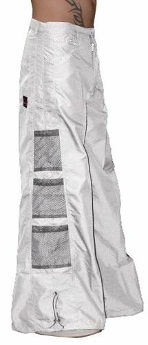 Bewild Ghast Wide Bottom Raver Pants (White)