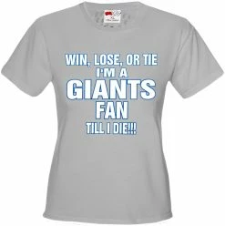 Bewild Sport Inspiration Giants Fan Till I Die Girls T-shirt
