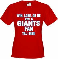 Bewild Sport Inspiration Giants Fan Till I Die Girls T-shirt