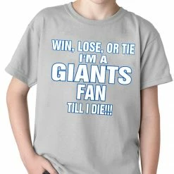 Bewild Giants Fan Till I Die Kids T-shirt