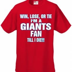 Bewild Giants Fan Till I Die Mens T-shirt