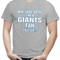 Bewild Giants Fan Till I Die Mens T-shirt
