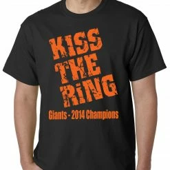 Bewild Giants Kiss The Ring 2014 Mens T-shirt Sport Inspiration
