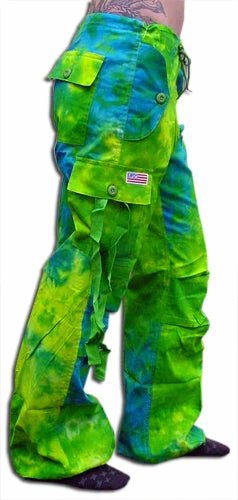 Bewild Girls "Hipster" UFO Pants (Green / Blue Tie Dye) Girly Hipster UFO