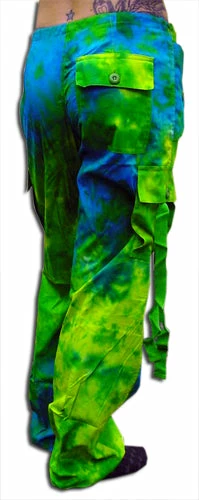 Bewild Girls "Hipster" UFO Pants (Green / Blue Tie Dye) Girly Hipster UFO