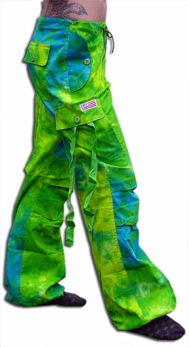 Bewild Girls "Hipster" UFO Pants (Green / Blue Tie Dye) Girly Hipster UFO 5 Bewild Girls "Hipster" UFO Pants (Green / Blue Tie Dye) Girly Hipster UFO