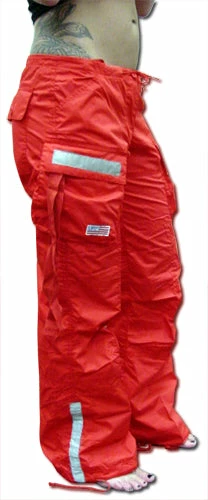 Bewild Girls UFO Reflective Hipster Pants (Red)