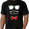Bewild Glasses, Mustache, And Bow Tie Men's T-Shirt Cool Funny & Offensive 2 Bewild Glasses, Mustache, And Bow Tie Men's T-Shirt Cool Funny & Offensive