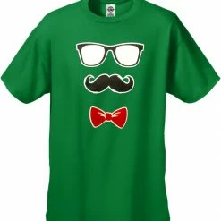Bewild Glasses, Mustache, And Bow Tie Men's T-Shirt Cool Funny & Offensive