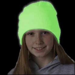 Bewild Glow In The Dark Hat - Super Glowing Skull Cap Beanie Neon & Black Light Accessories