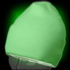 Bewild Glow In The Dark Hat - Super Glowing Skull Cap Beanie Neon & Black Light Accessories
