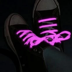 Bewild Neon & Black Light Accessories Glow In The Dark Pair Of Shoe Laces (Assorted 3 Pack)
