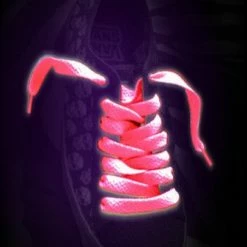 Bewild Neon & Black Light Accessories Glow In The Dark Pair Of Shoe Laces (Assorted 3 Pack)