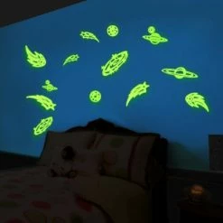Bewild Glow In The Dark Planets And Stars (10 Piece Set) Neon & Black Light Accessories 14 Bewild Glow In The Dark Planets And Stars (10 Piece Set) Neon & Black Light Accessories