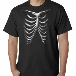 Bewild Halloween Prints Glow In The Dark Ribcage Mens T-shirt