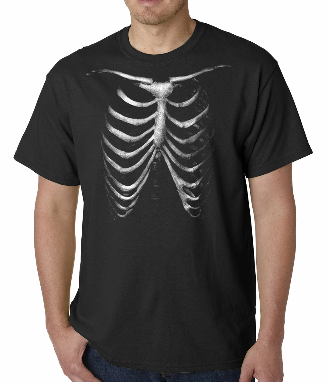 Bewild Halloween Prints Glow In The Dark Ribcage Mens T-shirt 4 Bewild Halloween Prints Glow In The Dark Ribcage Mens T-shirt