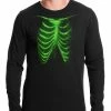 Bewild Glow In The Dark Ribcage Thermal Shirt Halloween Prints