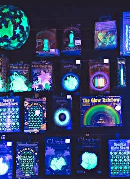 Bewild Neon & Black Light Accessories Glow In The Dark Stars With Cresent Moon (Pack Of 26 Stars) 5 Bewild Neon & Black Light Accessories Glow In The Dark Stars With Cresent Moon (Pack Of 26 Stars)