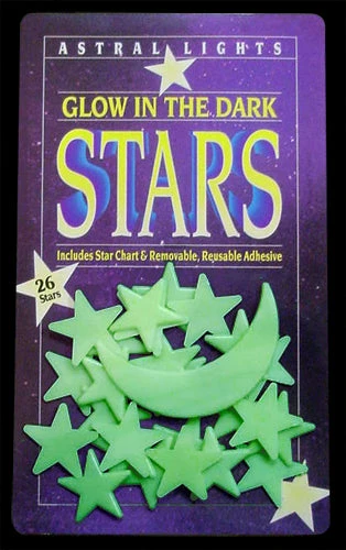 Bewild Neon & Black Light Accessories Glow In The Dark Stars With Cresent Moon (Pack Of 26 Stars) 3 Bewild Neon & Black Light Accessories Glow In The Dark Stars With Cresent Moon (Pack Of 26 Stars)