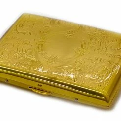Bewild Gold Etched Cigarette Case (For Regular Size Only)
