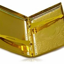 Bewild Gold Etched Cigarette Case (For Regular Size Only)