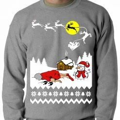 Bewild Grandma Got Run Over By A Reindeer - Ugly Christmas Adult Crewneck