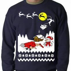 Bewild Grandma Got Run Over By A Reindeer - Ugly Christmas Adult Crewneck