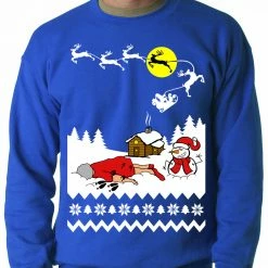 Bewild Grandma Got Run Over By A Reindeer - Ugly Christmas Adult Crewneck