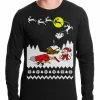 Bewild Grandma Got Run Over By A Reindeer - Ugly Christmas Thermal Shirt Holiday Prints 2 Bewild Grandma Got Run Over By A Reindeer - Ugly Christmas Thermal Shirt Holiday Prints