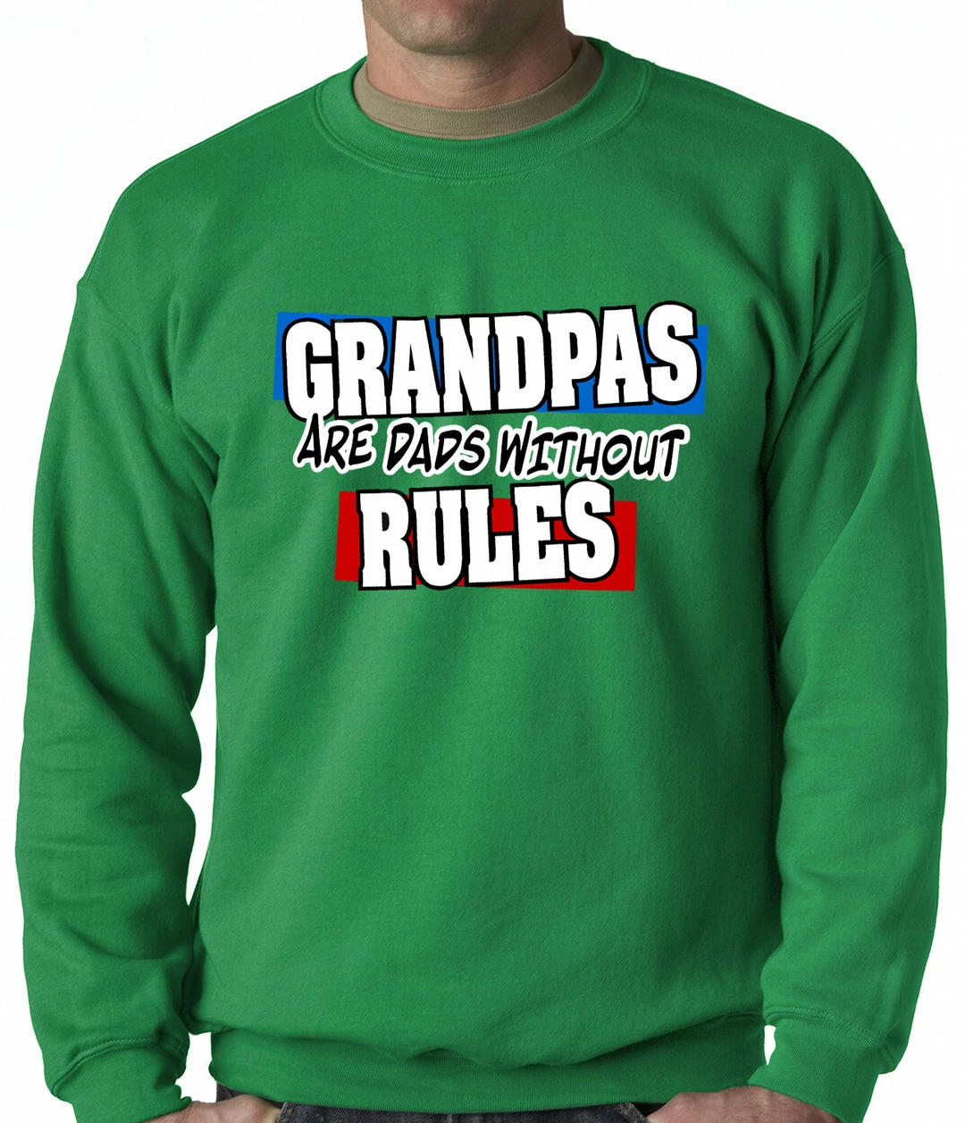 Bewild Grandpas Are Dads Without Rules Adult Crewneck 6 Bewild Grandpas Are Dads Without Rules Adult Crewneck