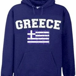 Bewild Greece Vintage Flag International Hoodie
