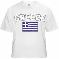 Bewild Greece Vintage Flag International Mens T-Shirt