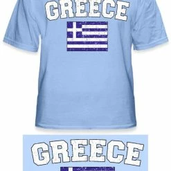 Bewild Greece Vintage Flag International Mens T-Shirt