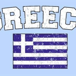 Bewild Greece Vintage Flag International Mens T-Shirt