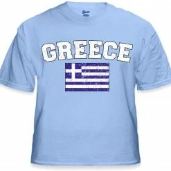 Bewild Greece Vintage Flag International Mens T-Shirt